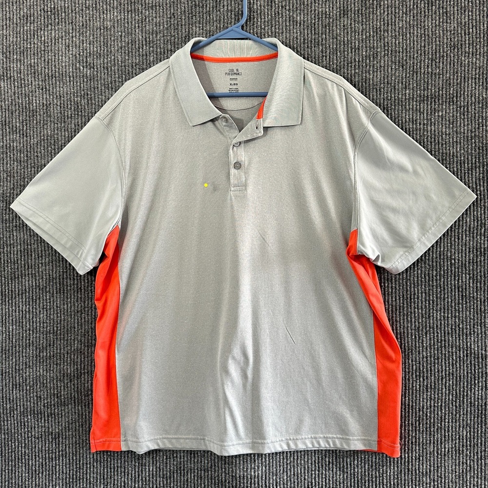 Cool 18 Performance Mens Polo Shirt Size XL Gray